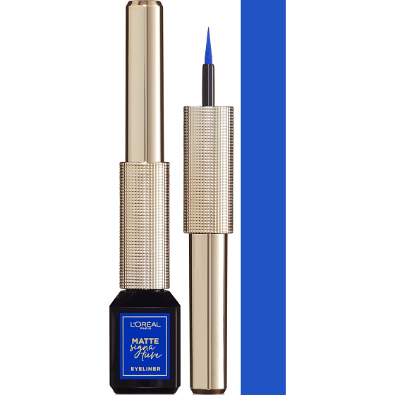 Loreal Paris Matte Signature Eyeliner tekuté očné linky 02 Blue Signature 3 ml