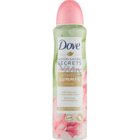 Dove Nourishing Secrets Limited Edition Refreshing Summer Ritual Aloe Vera & Rose Water antiperspirant dezodorant sprej s 48-hodinovým účinkom pre ženy 150 ml