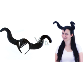 Rappa Halloween Rohy čierne pre dospelých 1 kus