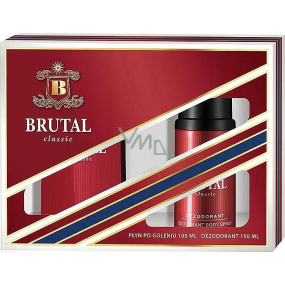 La Rive Brutal Classic voda po holení 100 ml + dezodorant v spreji 150 ml, darčeková sada pre mužov