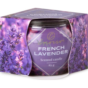 Emocio French Lavender - Francúzska levanduľa - vonná sviečka sklo 70 x 62 mm 85 g