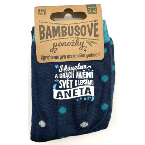 Albi Bambusové ponožky Aneta, veľkosť 37 - 42
