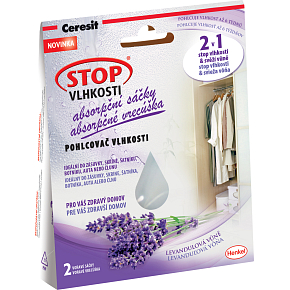 Ceresit Stop Vlhkosti 2v1 absorpčné sáčky levandule, 2× 50 g