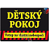 Nekupto Humorná ceduľka Detská izba 15 x 10 cm 1 kus