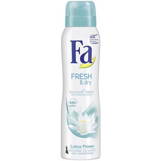 Fa Fresh & Dry Lotus Flower antiperspirant dezodorant sprej pre ženy 150 ml