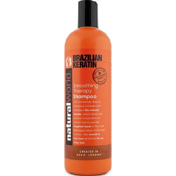 Natural World Brazilian Keratin Smoothing Therapy šampón na vlasy 500 ml