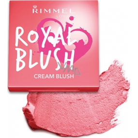 Rimmel London Royal Blush Cream Blush tvárenka 002 Majestic Pink 3,5 g