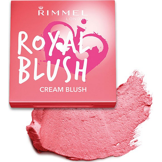 Rimmel London Royal Blush Cream Blush tvárenka 002 Majestic Pink 3,5 g