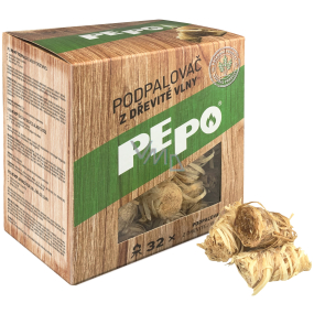 Pe-Po Podpaľovač z drevitej vlny 32 podpalov