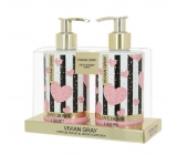 Vivian Gray Love Bomb luxusné tekuté mydlo 250 ml + mlieko na ruky 250 ml, kozmetická sada