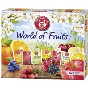 Teekanne World of Fruits Kolekcia ovocných čajov nálevové sáčky 6 x 5 kusov, darčeková sada