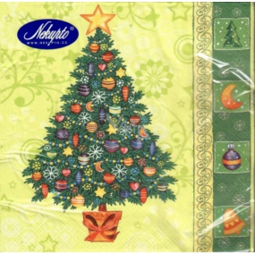 Nekupto Papierové obrúsky 3 vrstvové 33 x 33 cm 20 kusov Vianočný zelené stromček