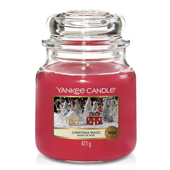 Yankee Candle Christmas Magic - Vianočné kúzlo vonná sviečka Classic stredné sklo 411 g
