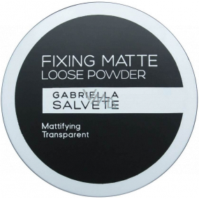 Gabriella salva Fixing Matte Loose Powder sypký fixačný púder Transparentný 6 g