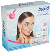 Astrid Aqua Biotic denný a nočný krém 50 ml + micelárna voda 400 ml + textilný maska 20 ml, kozmetická sada