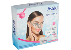 Astrid Aqua Biotic denný a nočný krém 50 ml + micelárna voda 400 ml + textilný maska 20 ml, kozmetická sada