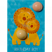 Bomb Cosmetics Birthday Boy Lion Šumivá karta s balistikou 2 x 15 g