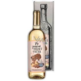 Bohemia Gifts Chardonnay Pre zaručene príjemný večer biele darčekové víno 750 ml