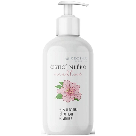 Regina Mandlové čistiace pleťové mlieko pumpička 200 ml