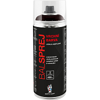 BALSPREJ vrchná univerzálna akrylová farba v spreji, RAL 8017 hnedá čokoládová, 400 ml