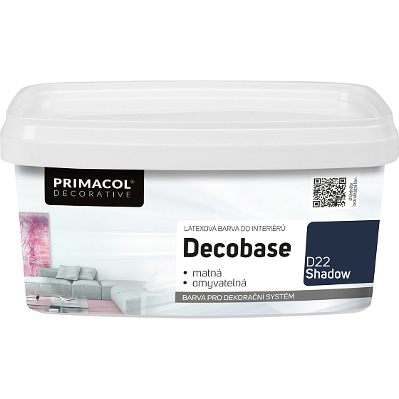 Primacol Decorative Decobase umývateľná maliarska farba, D22 Shadow, 1 l