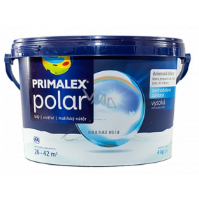 Primalex Polar Biely interiérový náter 4 kg (2,6 l)