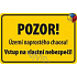 Nekupto Humorná ceduľka Územie úplného chaosu! 15x10 cm 1 kus