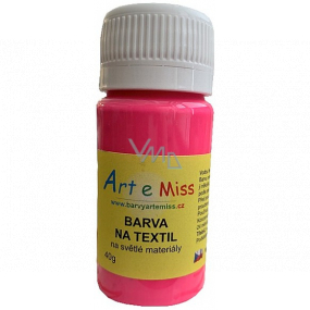 Art e Miss Farba na textil - svetlý Neon 81 ružová 40 g