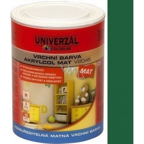Colorlak Akrylcol Mat V2045 vodouriediteľná matná vrchná farba Zelená stredná 0,6 l