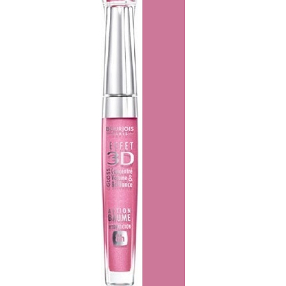 Bourjois 3D Effet Gloss lesk na pery 04 Rose Polemic 5,7 ml