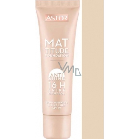 Astor Mattitude Foundation Anti Shine 16h Shine Control make-up 101 Rosé Ivory 30 ml
