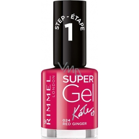 Rimmel London Super Gel by Kate lak na nechty 024 Red Ginger 12 ml