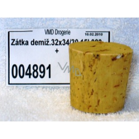 Korková zátka demižónová 32 x 35 x 30 mm, 15 l