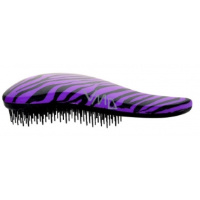 Dtangler Detangling Brush Kefa pre ľahké rozčesanie vlasov 18,5 cm fialovo-čierny