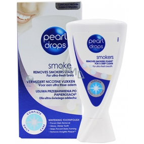 Pearl Drops Smokers bieliaca zubná pasta pre fajčiarov, efektívne odstránenie škvŕn spôsobených nikotínom 50 ml