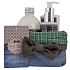 Bohemia Gifts Gentleman sprchový gél 250 ml + šampón na vlasy 250 ml + pena do kúpeľa 500 ml + látkový košík, kozmetická sada pre mužov
