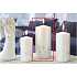 Lima Starlight sviečka biela / strieborná valec 70 x 150 mm 1 kus