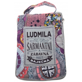 Albi Skladacia taška na zips do kabelky s menom Ludmila 42 x 41 x 11 cm
