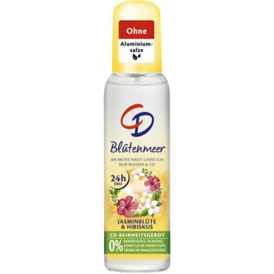 CD Jasmín a Ibištek telový deodorant v skle pre ženy 75 ml