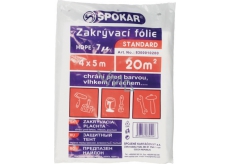 Spokar Standard Zakrývacia fólia HDPE, 7 μ, 50 m?, 4 × 12,5 m