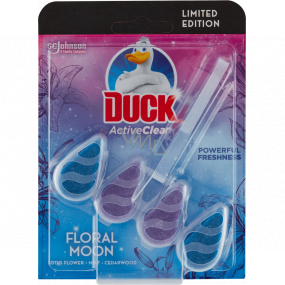Duck Active Clean Floral Moon čistiaci prostriedok na WC s vôňou 38,6 g