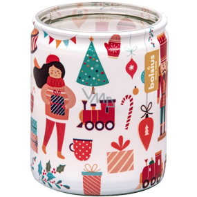 Vonná sviečka Bolsius Christmas Fair v skle 68 x 80 mm, čas horenia 23 hodín