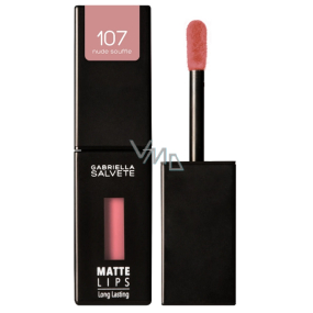 Gabriella Salvete Matte Lips Dlhotrvajúci matný tekutý rúž 107 Nude Souffle 4,5 ml