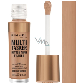 Rimmel London Multi-Tasker Better Than Filters 3v1 Dlhotrvajúci tónovaný make-up 004 Light-Medium 30 ml