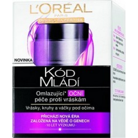 Loreal Paris Kód mladosti Omladzujúci očný krém proti vráskam 15 ml