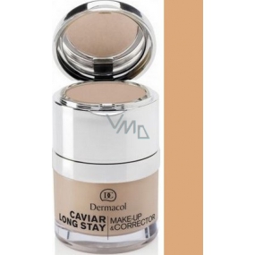 Dermacol Caviar Long Stay Make-Up & Corrector make-up s kaviárom a zdokonaľovací korektor 03 Nude 30 ml