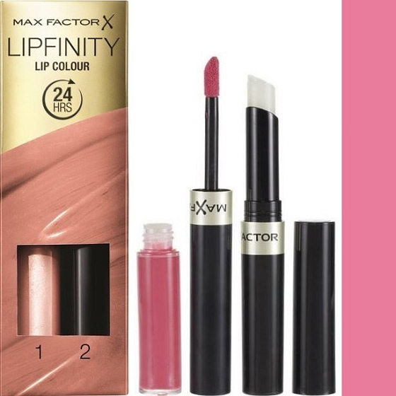 Max Factor Lipfinity Lip Colour rúž a lesk 022 Forever Lolita 2,3 ml a 1,9 g