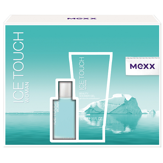 Mexx Ice Touch Woman toaletná voda 15 ml + sprchový gél 50 ml, darčeková sada