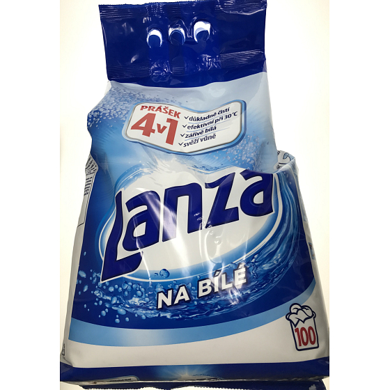 Lanza Biela prací prášok 100 dávok 7,5 kg