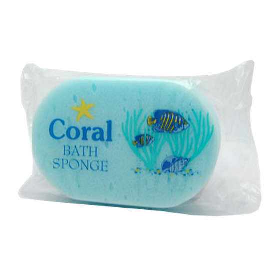 Coral Bath Sponge kúpeľová huba rôzne farby 15 x 10 x 5 cm